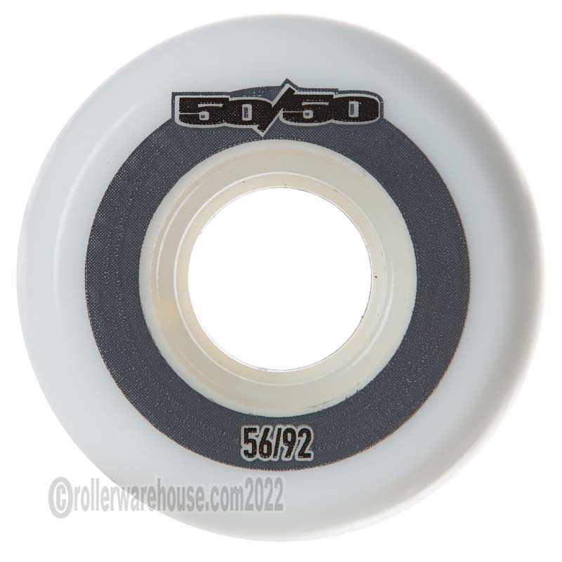 50/50 56mm 92a White (4-Pack)