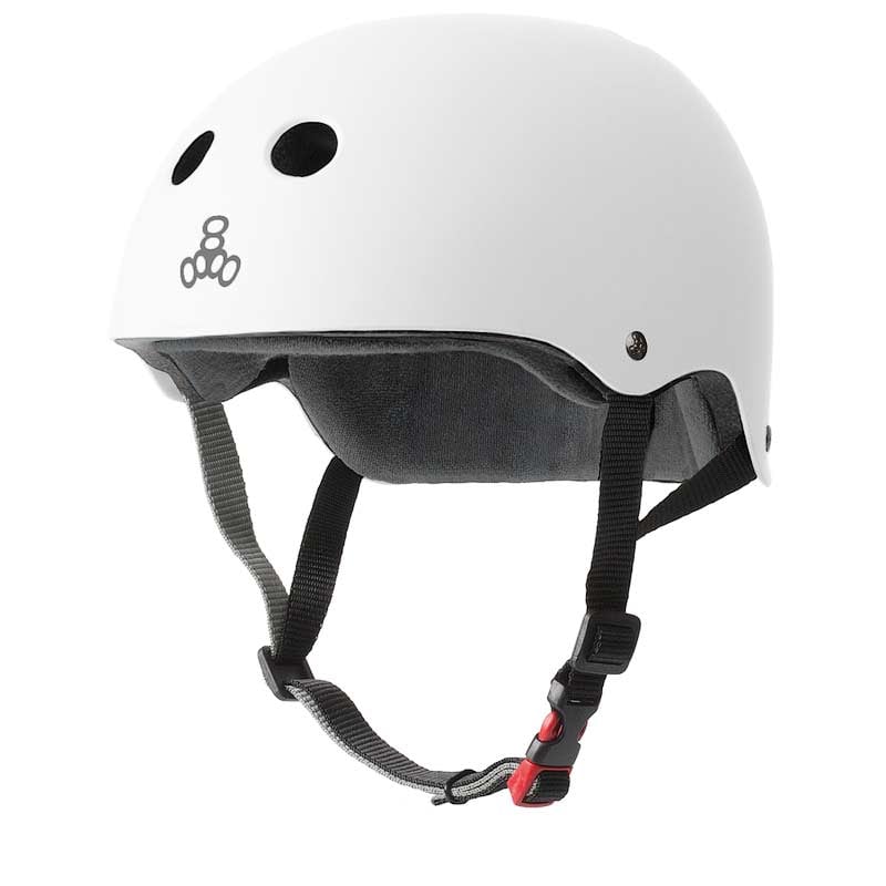 Triple 8 Certified Sweatsaver Helmet White