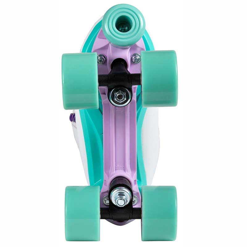 Chaya Melrose White Teal Roller Skates