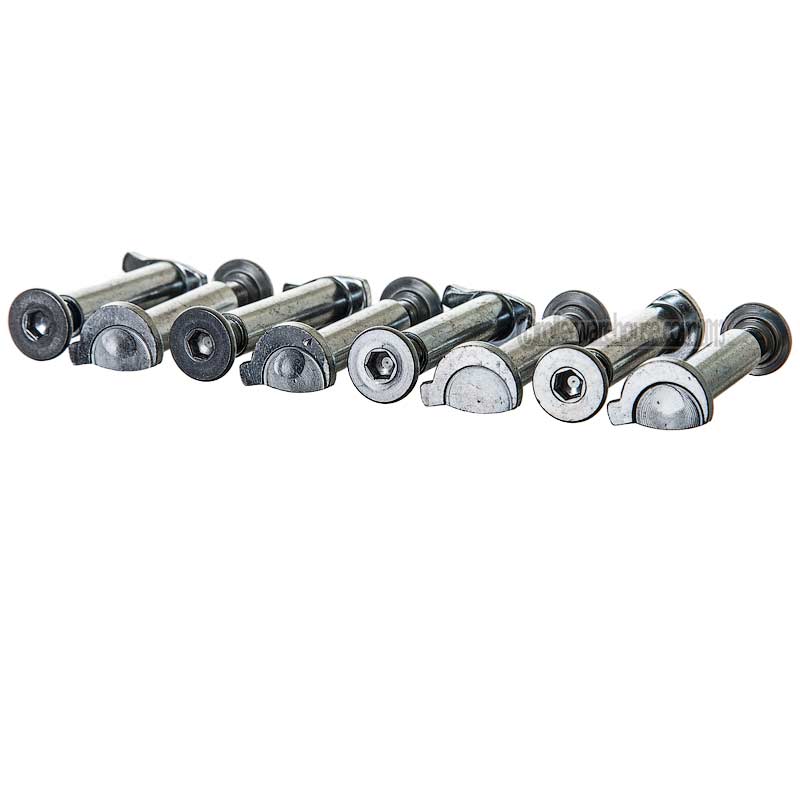 Ground Control FLT Sickle Axle Bolts Silver (8-pack)
