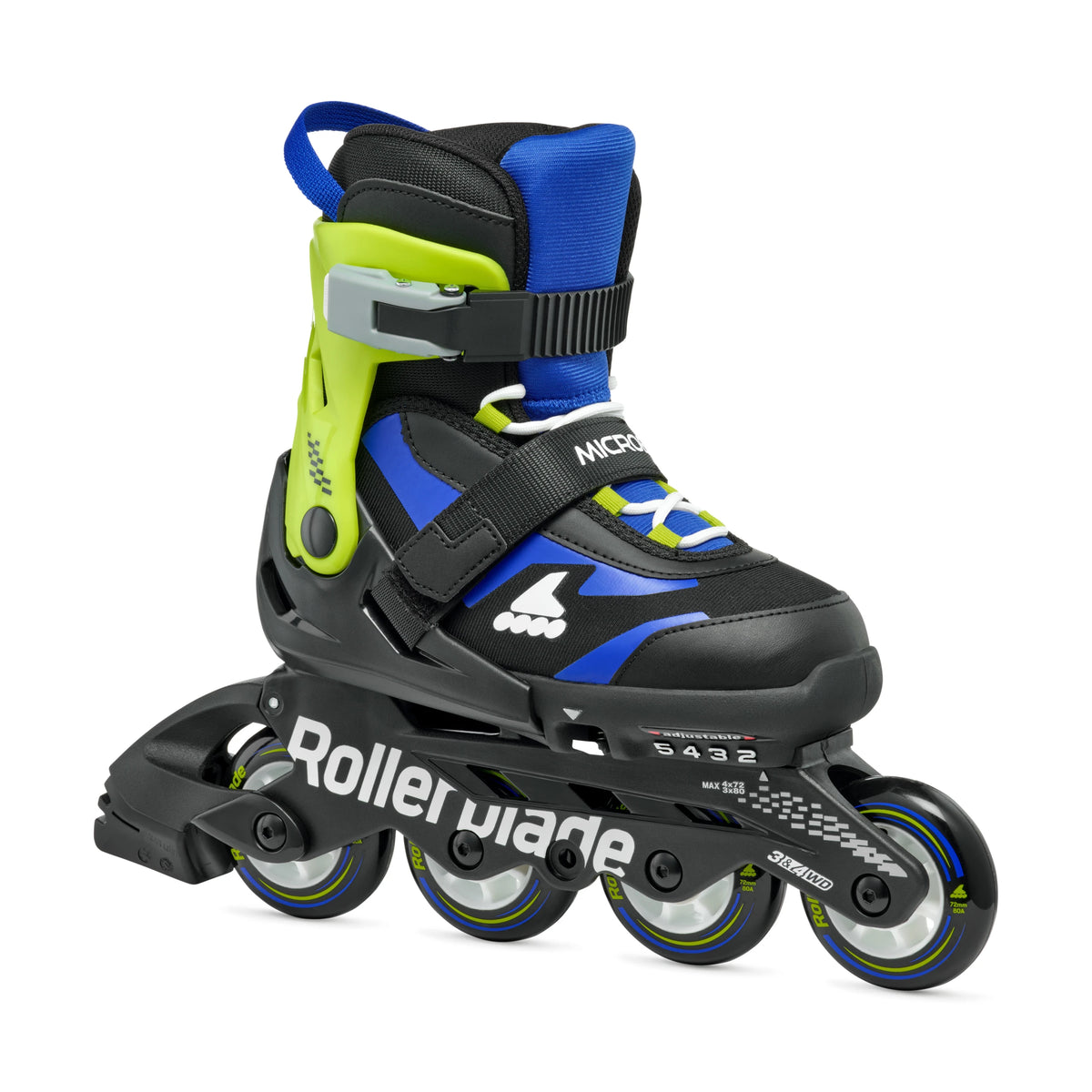 Rollerblade Microblade Skates Junior BK/GRN/BLU 2026