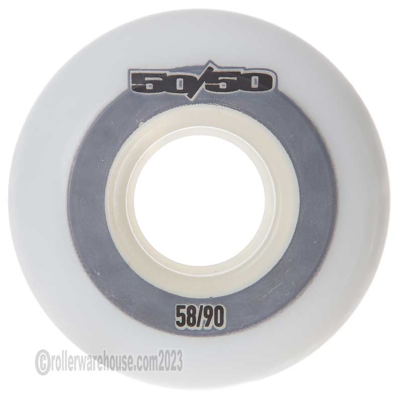 50/50 58mm 90a White (4-Pack)