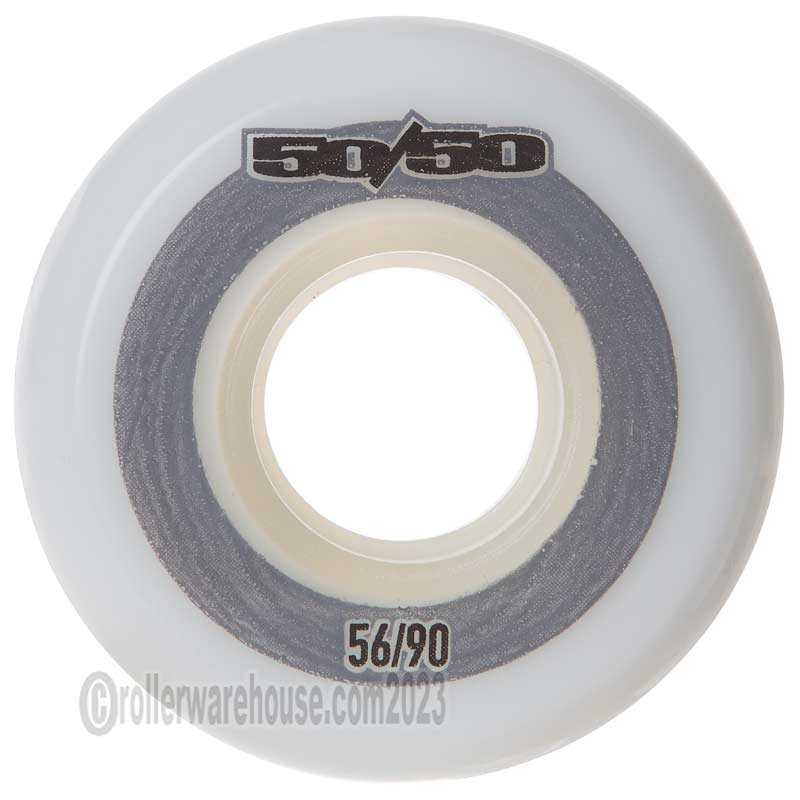 50/50 56mm 90a White (4-Pack)
