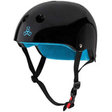 Triple 8 Certified Sweatsaver Helmet Gloss Black