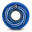 We're thrilled to welcome Zack Pollak to the Chroma team. Zack's hurricane design wheel features our rounded 58mm profile in 90A durometer, the perfect balance for any setup. The brilliant royal blue urethane looks great under any skate, and the custom packaging includes a matching sticker sheet. Blue urethane, silver and black graphic and logo inline aggressive round skate wheel. 