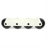 The North Wilkesboro 90mm frame allows more aggressive skaters to experience the true feeling of big wheels. The plastic construction keeps the cost down, while the internal arch support maintains the strength you need from 90mm wheels. They’re light and responsive, and compatible with all UFS boots on the market.
A unique feature of the North Wilkesboro frames is the four way rocker system. You can easily switch between a flat setup with a low ride height to a slight rocker for more maneuverability.