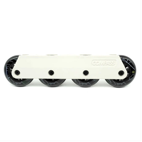 The North Wilkesboro 90mm frame allows more aggressive skaters to experience the true feeling of big wheels. The plastic construction keeps the cost down, while the internal arch support maintains the strength you need from 90mm wheels. They’re light and responsive, and compatible with all UFS boots on the market.
A unique feature of the North Wilkesboro frames is the four way rocker system. You can easily switch between a flat setup with a low ride height to a slight rocker for more maneuverability.