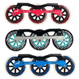Available in 110mm &125mm sizes - our UFS Triframe comes complete with 110mm or 125mm wheels, ABEC9 Bearings, GC HD Steel axles, allen keys and mounting hardware.  Big wheels makes easy work of any cruise around town. Rollerblading. Big Wheel Frame Kit. Inline Roller Skating.