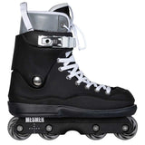 Introducing the Mesmer TS3, our third team skate. 
All black Mesmer skate with chrome trimmings and reflective liner

Specifications:
- Reflective 3M liner
- Premium 60 mm wheels 90A outside 95A inside
- Kizer Fluid V frame
- Wicked bearings Abec 9 
Rollerblade. rollerblading. Aggressive inline skate. Aggressive inline skating.