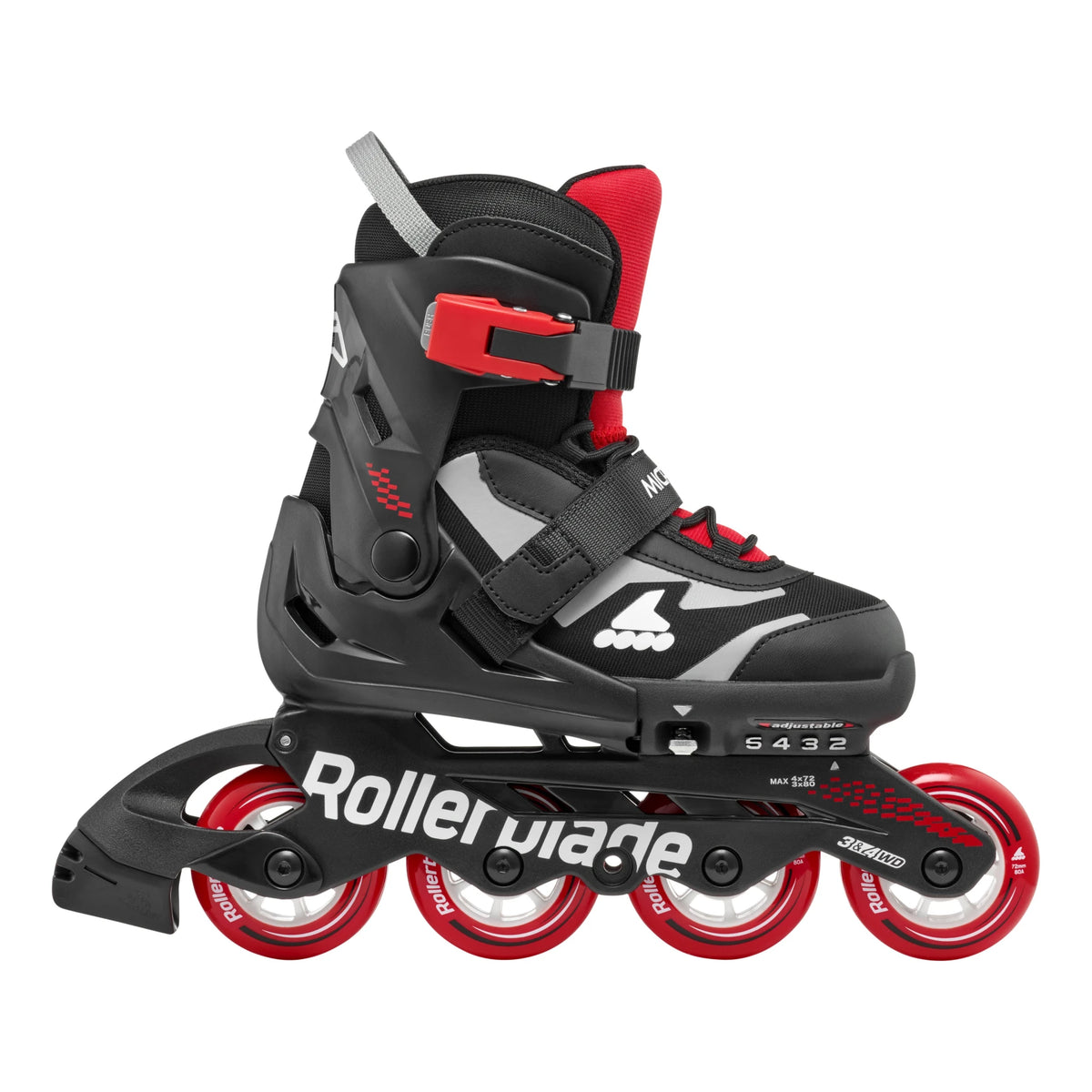 Rollerblade Microblade Junior Black/Red Skates 2025