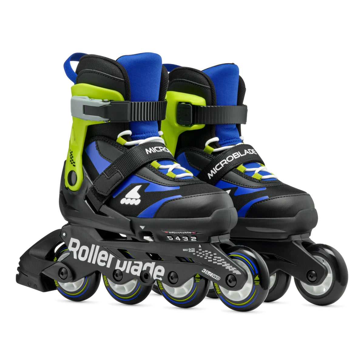 Rollerblade Microblade Skates Junior BK/GRN/BLU 2026