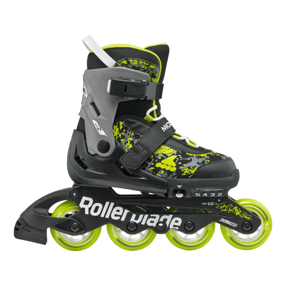 Rollerblade Microblade SL Skates Junior Bk/Gy/Ye 2026