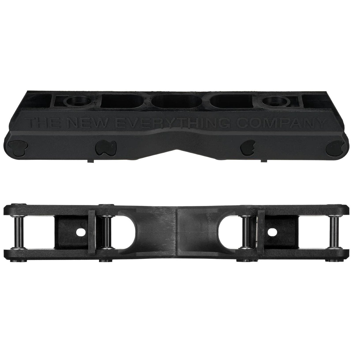 The TNEC frame is designed to be PLAYFUL. The 58mm flat setup will keep things nimble on the ground, while the V shaped groove makes for worry free fun on rails and ledges, even the "TNEC" font bolts are adding to the vibe.
Includes: Frames and Axles
Frame Features
    V shaped groove keeps you locked on rails and protect from wheelbite
    Custom "TNEC" 8mm axels 
    Low ride height
    Thick frames walls 
    Fast sliding, low-friction glass filled nylon material
    60mm max wheel size (58mm recommend) 