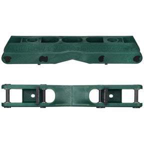The TNEC frame is designed to be PLAYFUL. The 58mm flat setup will keep things nimble on the ground, while the V shaped groove makes for worry free fun on rails and ledges, even the "TNEC" font bolts are adding to the vibe.
Includes: Frames and Axles
Frame Features
    V shaped groove keeps you locked on rails and protect from wheelbite
    Custom "TNEC" 8mm axels 
    Low ride height
    Thick frames walls 
    Fast sliding, low-friction glass filled nylon material
    60mm max wheel size (58mm recommended