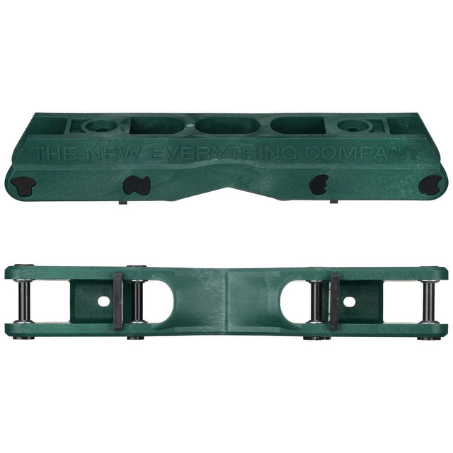 The TNEC frame is designed to be PLAYFUL. The 58mm flat setup will keep things nimble on the ground, while the V shaped groove makes for worry free fun on rails and ledges, even the "TNEC" font bolts are adding to the vibe.
Includes: Frames and Axles
Frame Features
    V shaped groove keeps you locked on rails and protect from wheelbite
    Custom "TNEC" 8mm axels 
    Low ride height
    Thick frames walls 
    Fast sliding, low-friction glass filled nylon material
    60mm max wheel size (58mm recommended