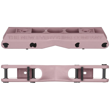 The TNEC frame is designed to be PLAYFUL. The 58mm flat setup will keep things nimble on the ground, while the V shaped groove makes for worry free fun on rails and ledges, even the "TNEC" font bolts are adding to the vibe.
Includes: Frames and Axles
Frame Features
    V shaped groove keeps you locked on rails and protect from wheelbite
    Custom "TNEC" 8mm axels 
    Low ride height
    Thick frames walls 
    Fast sliding, low-friction glass filled nylon material
    60mm max wheel size (58mm recommended