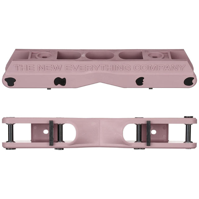The TNEC frame is designed to be PLAYFUL. The 58mm flat setup will keep things nimble on the ground, while the V shaped groove makes for worry free fun on rails and ledges, even the "TNEC" font bolts are adding to the vibe.
Includes: Frames and Axles
Frame Features
    V shaped groove keeps you locked on rails and protect from wheelbite
    Custom "TNEC" 8mm axels 
    Low ride height
    Thick frames walls 
    Fast sliding, low-friction glass filled nylon material
    60mm max wheel size (58mm recommended