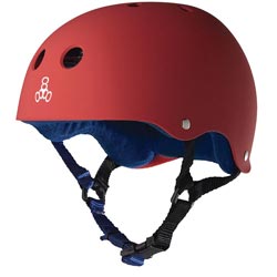 Triple 8 Red/Navy Sweatsaver Helmet